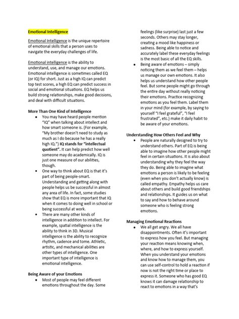 Emotional Intelligence Learning Objectives 的图像结果