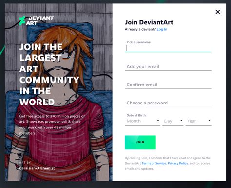 Image result for deviantART Join