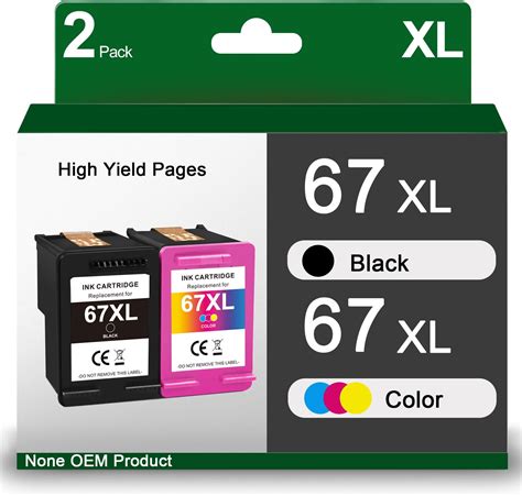 Amazon.com: 67XL Ink Cartridges Combo Pack Replacement for HP Printers ...