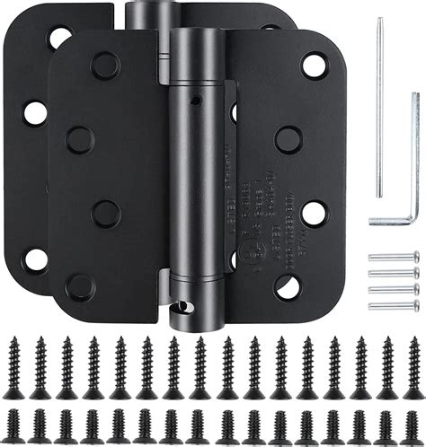 TDCHINGES 4"x4" Self-Closing Door Hinges, Black Matte, for Closet ...