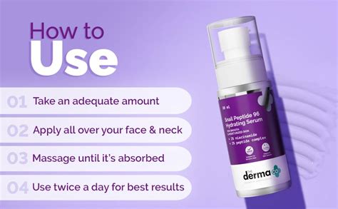 The Derma Co Snail Peptide 96 Hydrating Serum with Niacinamide ...