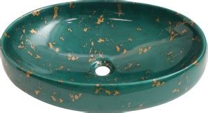 ORIONBATH PREMIUM GREEN COPER SINE COLOR 16X24 Table Top Basin Price in ...