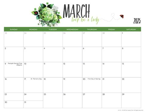 Blank Monthly Calendar Mom
