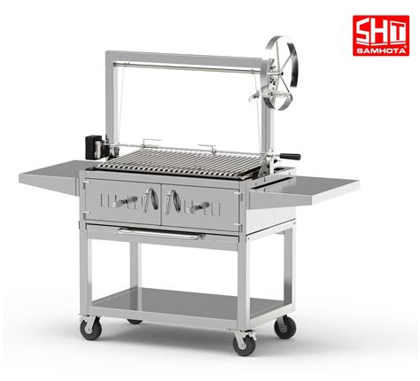 Stainless Steel Outdoor Charcoal Bbq Parrilla Santa Maria Argentine at ...