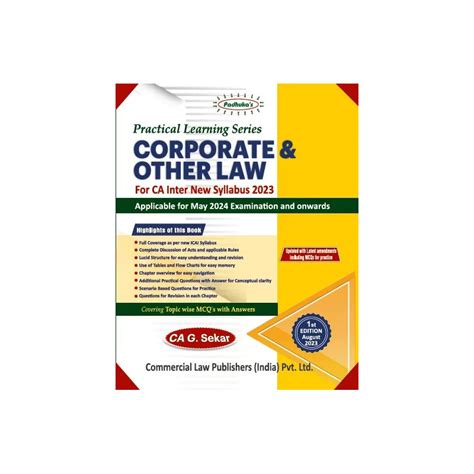 Corporate And Other Laws