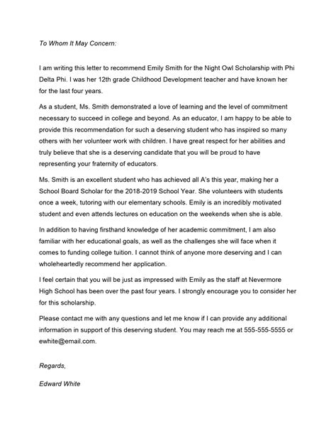 How to Write a Good Scholarship Letter of Recommendation (3 Sample Letters)