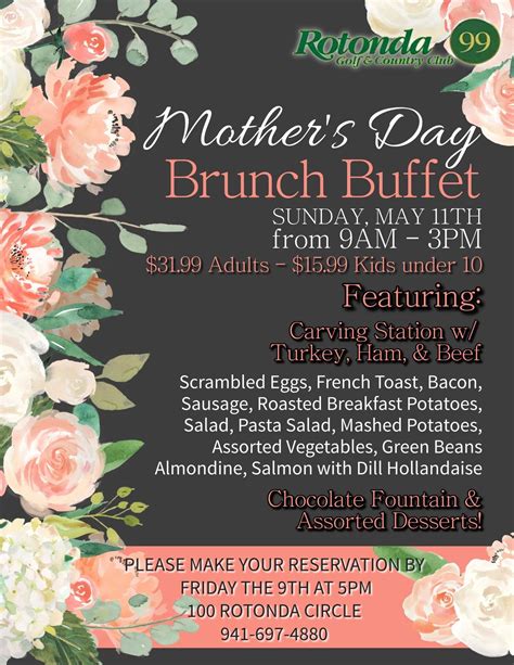 Mothers Day Brunch, 100 Rotonda Circle, Rotonda, FL, United States ...