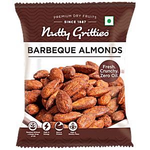 Buy Nutty Gritties Almonds Barbeque 200 Gm Online At Best Price of Rs ...