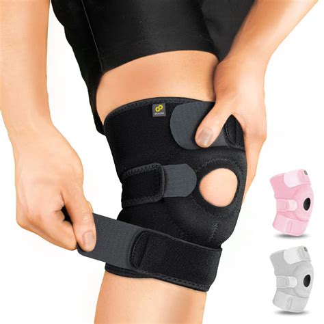 Buy Bracoo Adjustable Compression Knee Patellar Tendon Support Brace ...