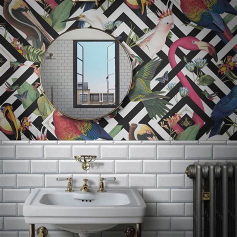 Decorative Modern Wallpaper for Modern Bathroom - Live Enhanced