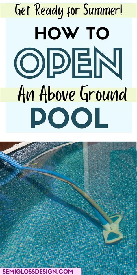 Image result for How to Open My Pool in Spring