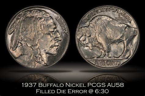 Michael Kittle Rare Coins - 1937 Buffalo Nickel Filled Die Mint Error ...