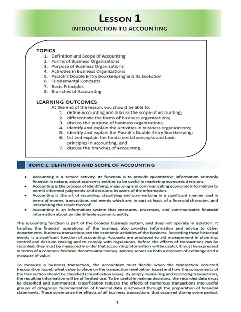 Accounting Basics Lesson 1 的图像结果