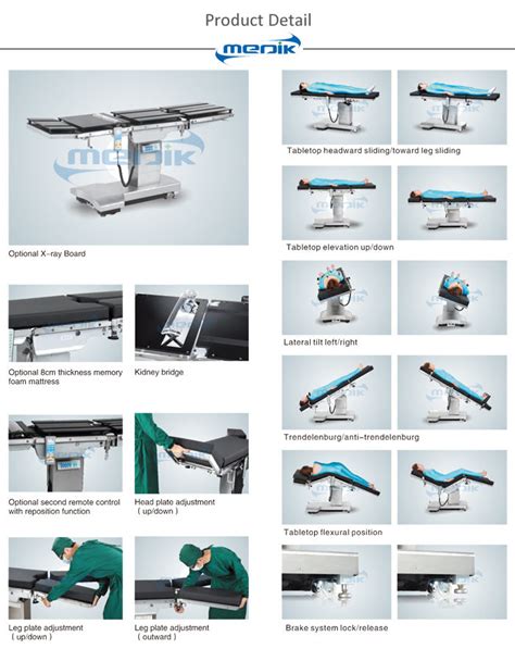 Advanced YA-ET700 Electro-hydraulic Operating Table - China High ...