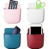 Sounce 8 Piece Wall Mounted Storage Box Remote Indoor Storage Organizer ...