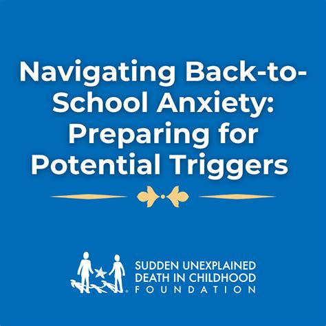Navigating Back-to-School Anxiety: Preparing for Potential Triggers ...