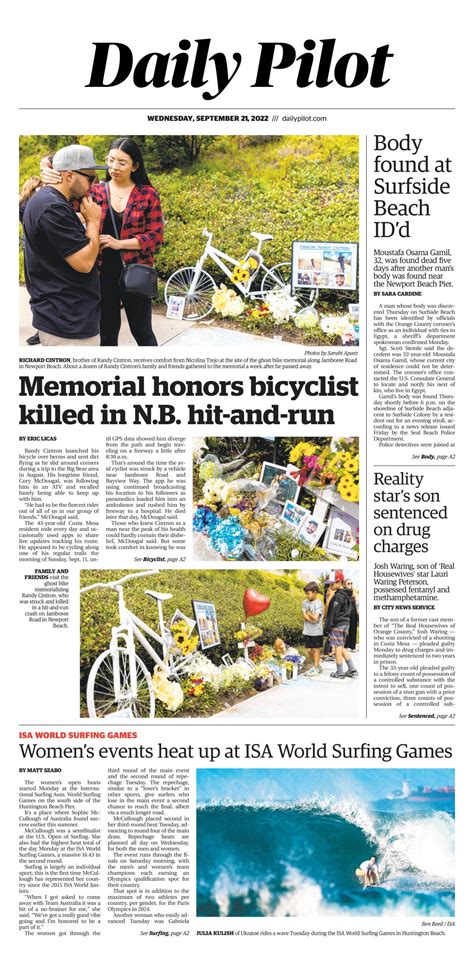 Daily Pilot e-newspaper: Wednesday, Sept. 21, 2022 - Los Angeles Times