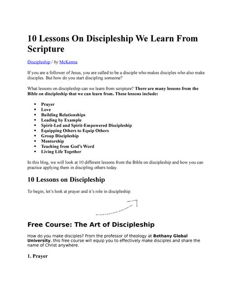 Discipleship Lessons 1 的图像结果