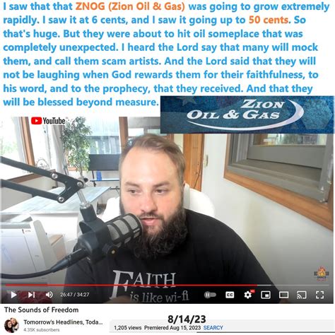 God Will Reward Zion Oil & Gas For Their Faithfulness - Prophetic Money
