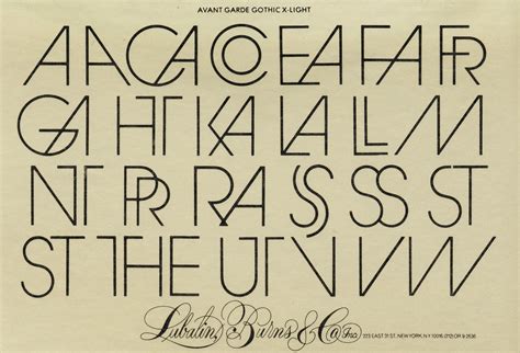 Avant Garde Font