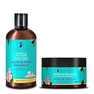 Buy Pilgrim Mild Sulphate Free Shampoo (Argan Oil) For Dry Frizzy Hair ...