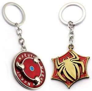 Jainsburys Combo of Naruto spinning rotating keychain & Animal Spider ...