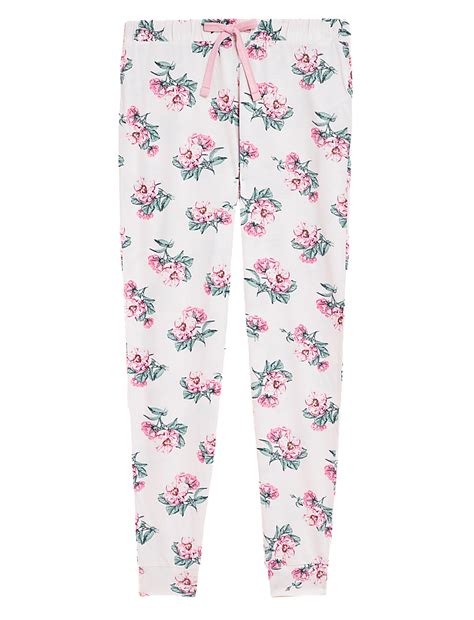 Cotton Mix Floral Regular Fit Trouser