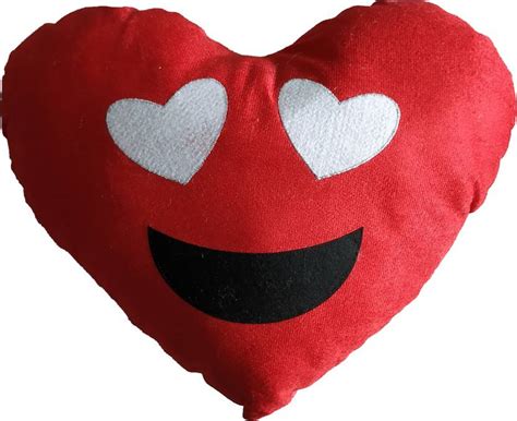 PriMaryHoMe Smiley Face Cushion in Red Color - Smiley Pillow for Kids ...