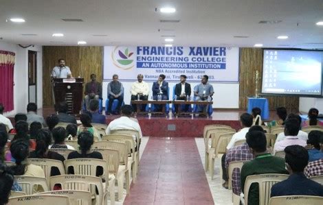 Seminar on Deep Tech at APJ Auditorium, Francis Xavier Engineering ...