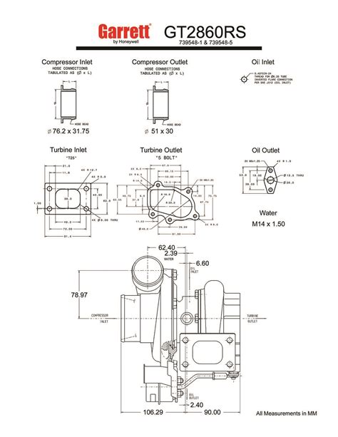 Garrett GT2860RS Turbolader 836026-5013S / 739548-1 | BAR-TEK ...