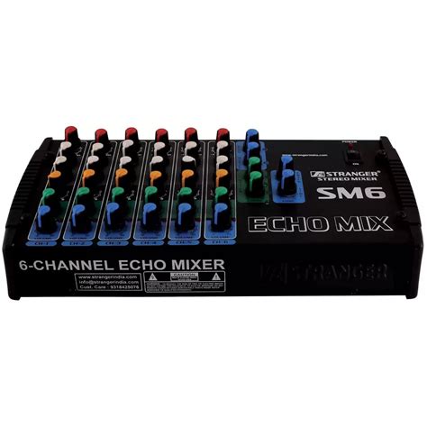 SE STRANGER 6 Channel Strereo Echo Mixer SM-6 : Amazon.in: Musical ...