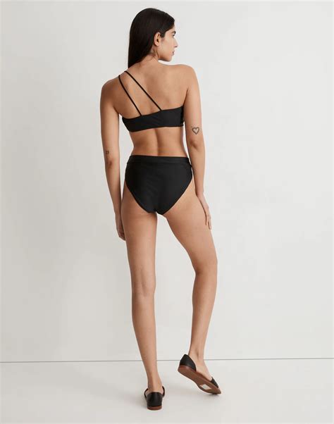 High-Rise Crossover Bikini Bottom | Madewell