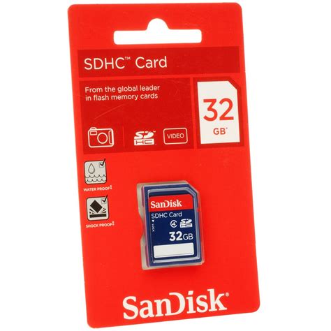 Original SanDisk Class 4 32GB SDHC Memory Card (SDSDB-032G-B35) - 32GB ...