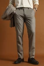 Buy Men Grey Textured Ultra Slim Fit Trousers Online - 39935732 | Van ...