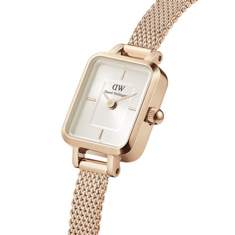 Daniel Wellington Quadro Mini Melrose Rose Gold Champagne – The Watch ...