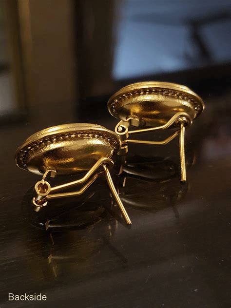 Oval uncut polki studs with AD outline – Odara Jewellery