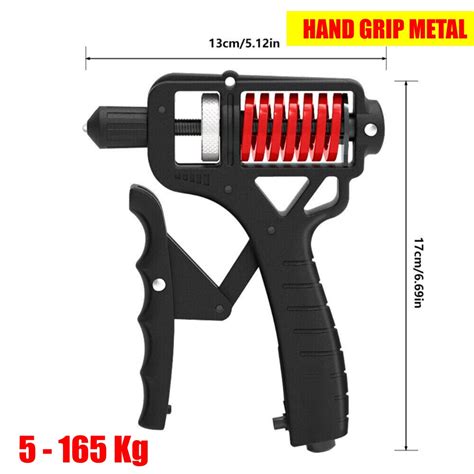Handgrip Metal 5-165 kg de Luxo Super Resistente Fortalecedor Exercício ...