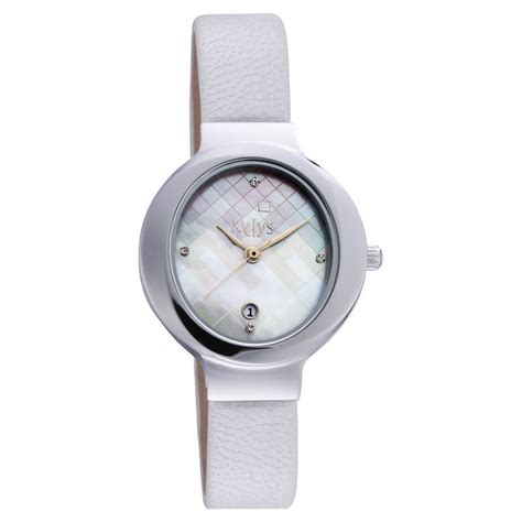 Buy Online Xylys Quartz Analog with Date Mother of Pearl Dial Leather ...