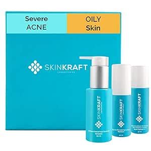 SkinKraft Severe Acne kit For Oily Skin - Customized Skincare Kit ...