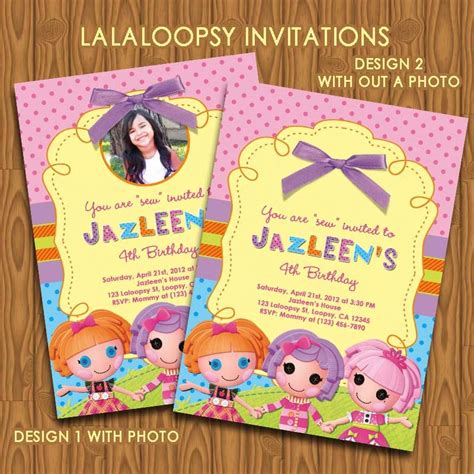 Lalaloopsy Invitations. $13.99, via Etsy. | Girls birthday party ...