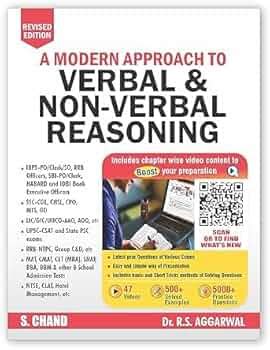 Dr. R.S. Aggarwal A Modern Approach To Verbal & Non-Verbal Reasoning ...