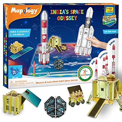 Buy Imagimake Mapology - Isro India'S Space Odyssey|Rocket & Satellite ...