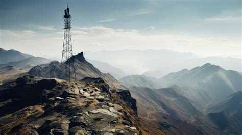Connectivity telecom antenna | Premium AI-generated image