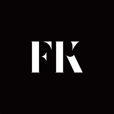 FK Logo Letter Initial Logo Designs Template 2767649 Vector Art at Vecteezy