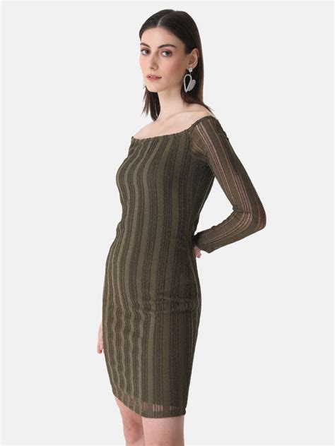 Off-Shoulder Bodycon Mini Dress – KAZO