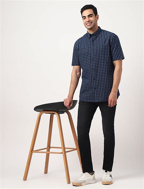 Buy Pure Cotton Checks Button-down Collar Shirt at Marks & Spencer