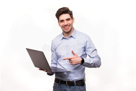 Business Man Pointing at Computer 的图像结果