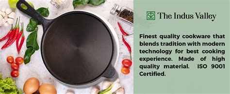 Buy The Indus Valley Cast Iron Tawa/Tava for Dosa/Roti/Chappati/Naan ...