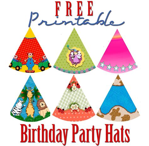 Printable Happy Birthday Party Hat Template - Printable Board Games