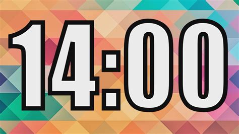 14 minute timer with Colorful background. 14 minute countdown with ...